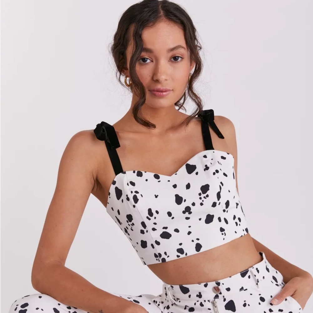 Eggie Disney Oh Girl Dalmatian Corset Top